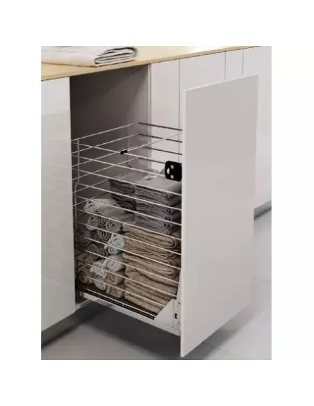koš dolní VARIO 30/1 na prádlo, plnovýsuv Hettich Quadro Cr