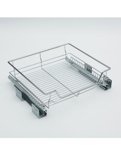 Plnovýsuvný koš Komfort s tlumeným dovřením, 440-480x460x178 mm, chrom