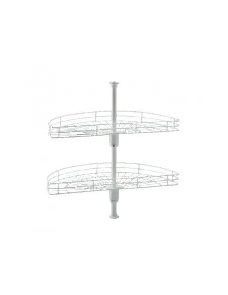Koš otočný CARUSEL Classic 1/2 820mm 2-koš+tyč bílý