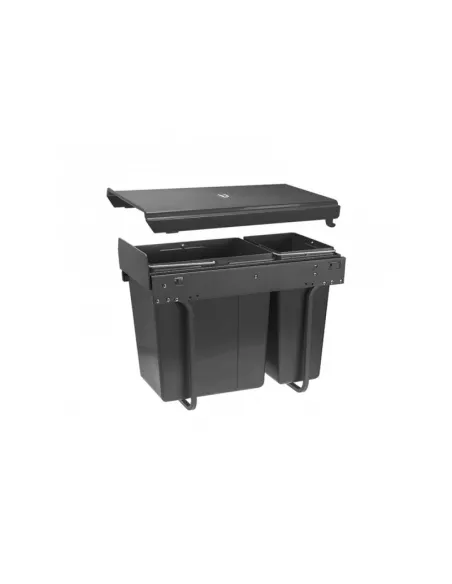 Koš odp. PRACTI ECO 30V 20+10  plnovýsuv soft v480mm 20l+10l antracit