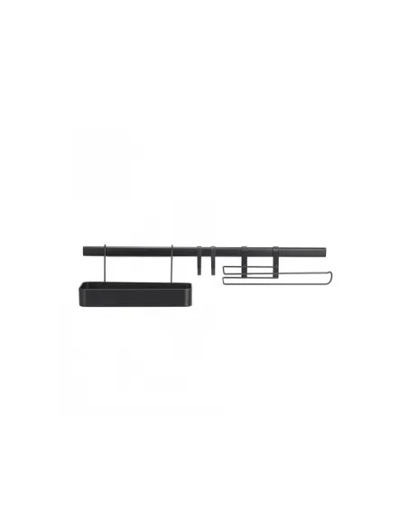 Kuchyňská sada - reling 605mm černá mat