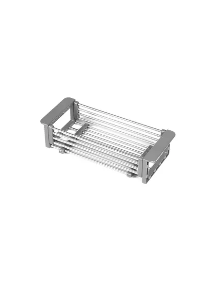 Odkapávač do dřezu teleskopický 35-62x16cm Cr/šedý plast