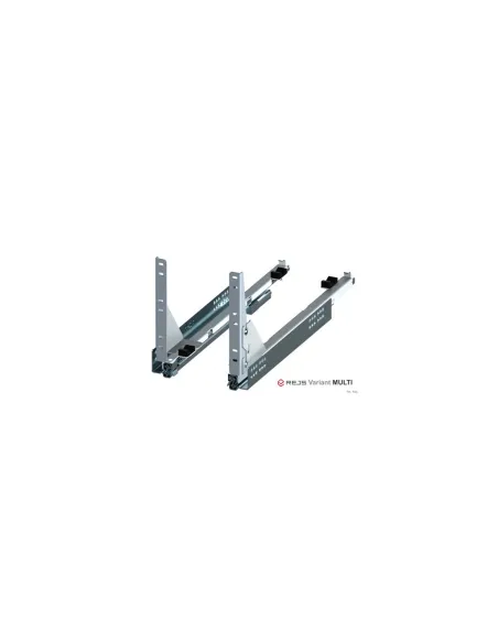 Plnovýsuv Hettich Quadro V6 pro koš VARIANT MULTI dolní 450mm vč.nástavce grafit
