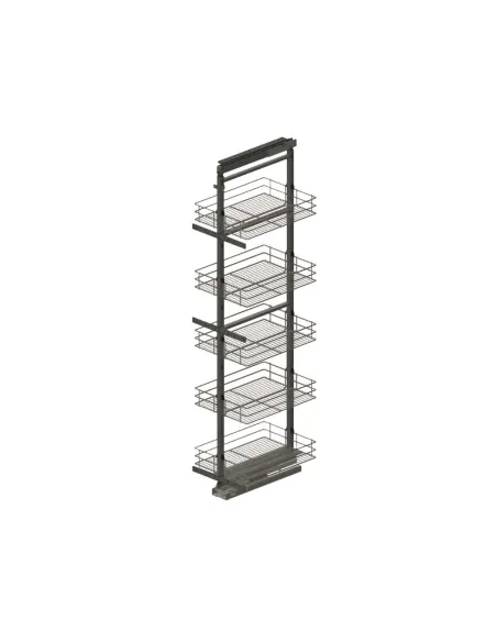 Box potravinový TOWER MINI Classic 30/120-140/4 4-koše drát.dno grafit bez výsuvu