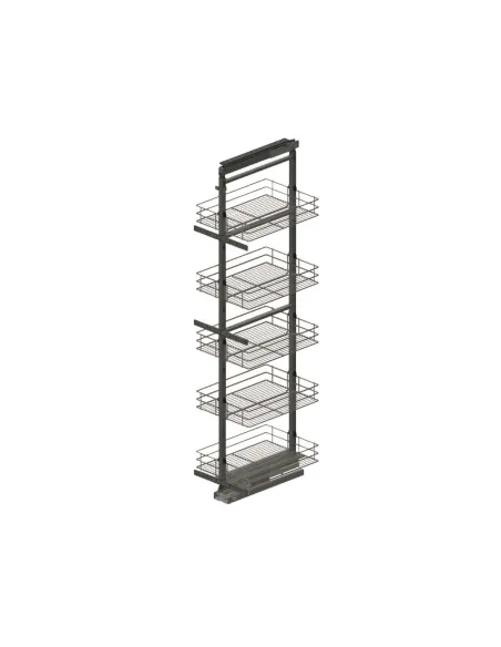Box potravinový TOWER MINI Classic 40/120-140/4 plnovýsuv 4-koše drát.dno grafit