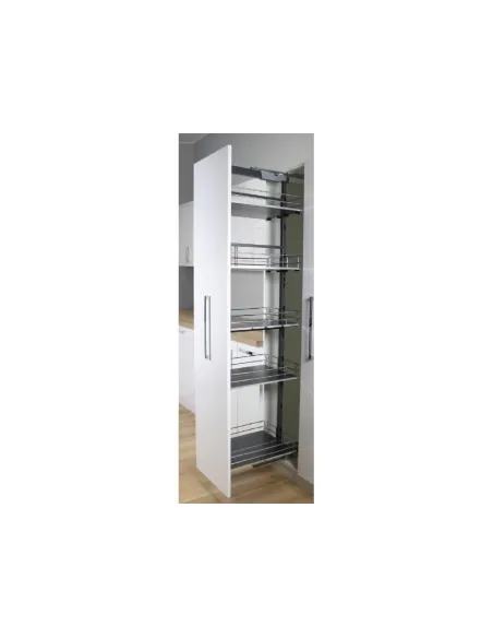 Box potravinový TOWER MIDI Graphit 40/170-190/5 5-košů plné dno Cr/mdf/grafit bez výsuvu