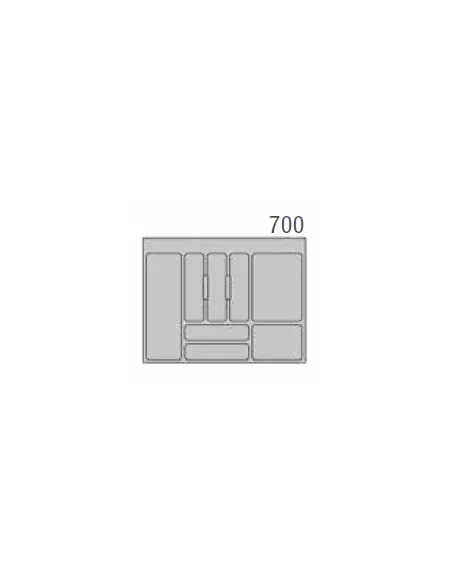 Rozdělovník plastový do zásuvky M70 622x474mm, bílý