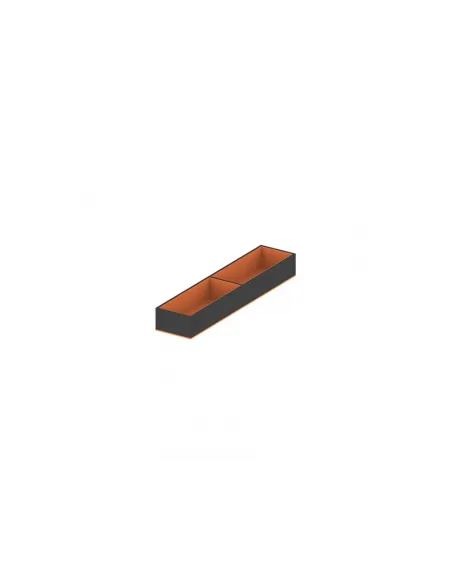 Vložka C na příslušenství  100 mm do šuplíku Puro, černá/pomerančová