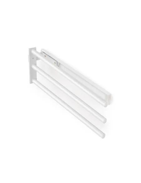 Výsuvný věšák na utěrky, L 439 mm, 3 ramena, bílý