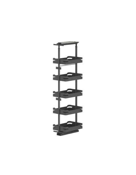 Potravinová skříň WIRELI Style 5 košů 300mm, 250x505x1659-1955mm, antracit