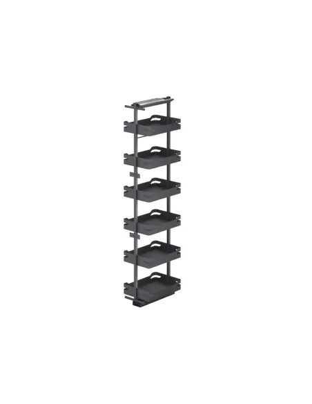 Potravinová skříň WIRELI Style 6 košů 300mm, 250x505x1959-2255mm, antracit