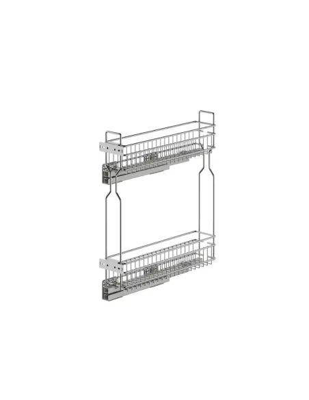 Plnovýsuvný dvojkoš boční WIRELI Komfort s tl. dovřením, 110x450x520mm, levý