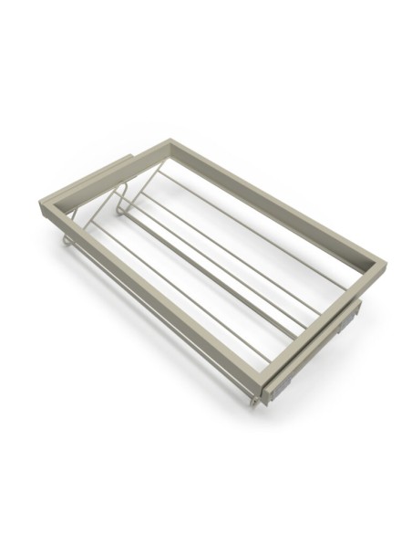 Výsuvný botník HACK s tl. dovřením, 760-794x434x106 mm, kamenná šedá
