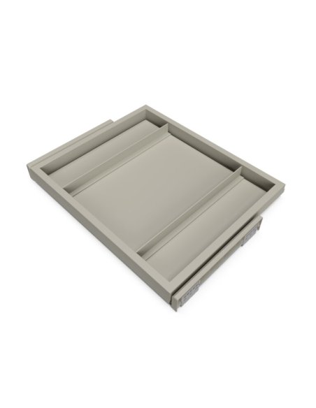 Výsuvný organizér na doplňky HACK, 560-594x434x56 mm, kamenná šedá