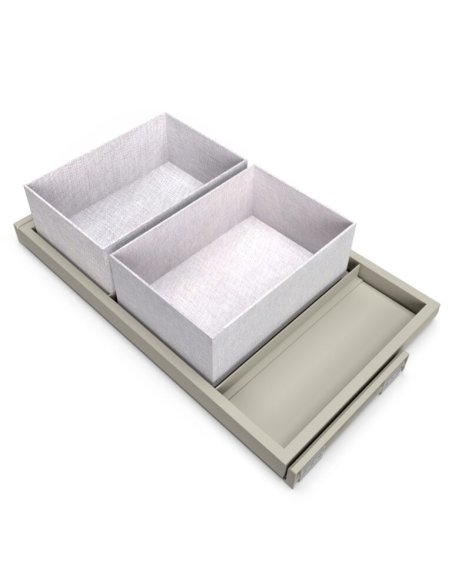 Výsuvný organizér na doplňky HACK, 760-794x434x56 mm, kamenná šedá