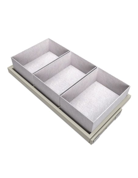 Výsuvný organizér na doplňky HACK, 860-894x434x56 mm, kamenná šedá